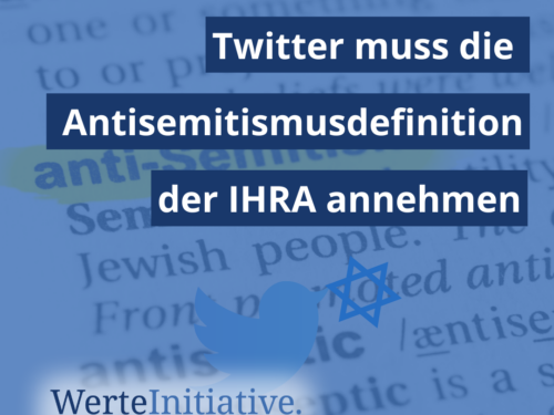 Wir haben zusammen mit über 180 anderen - meist jüdischen - Organisationen Twitter angeschrieben