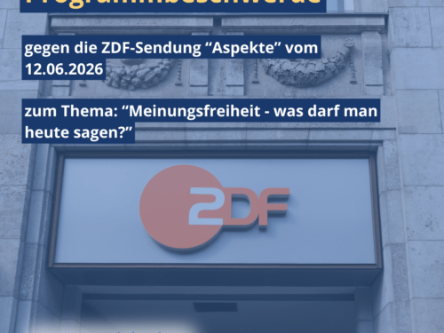 Programmbeschwerde gegen die ZDF-Sendung „Aspekte“ vom 12.06.2026